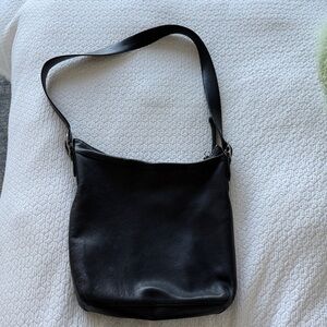 Coach Black Leather Shoulder/crossbody Bag